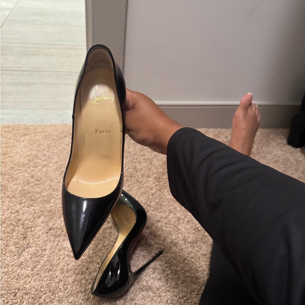 Christian Louboutin Black Patent Leather Heels